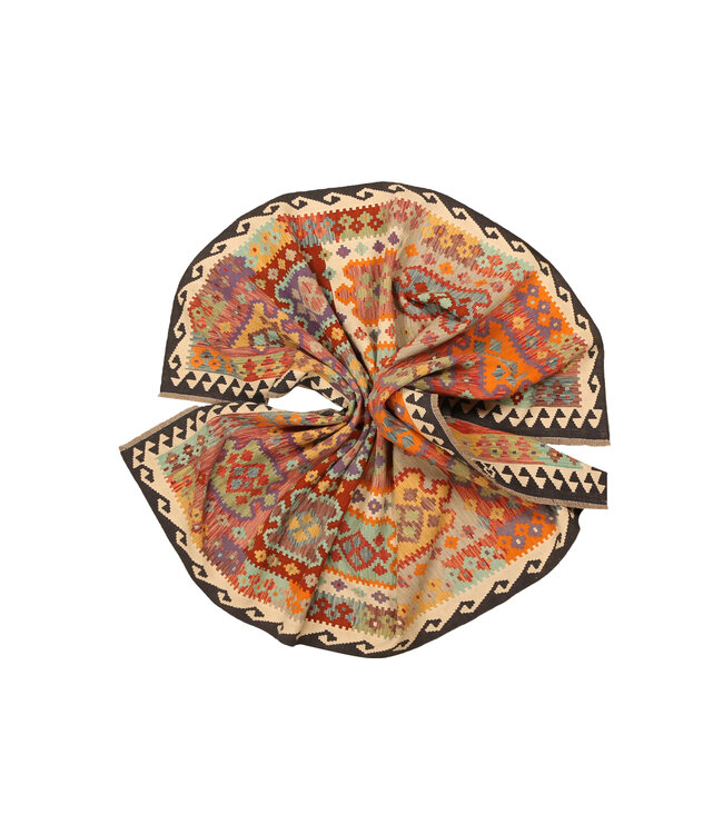 300x201cm Handgewebter Traditioneller Kelim Teppich Woll