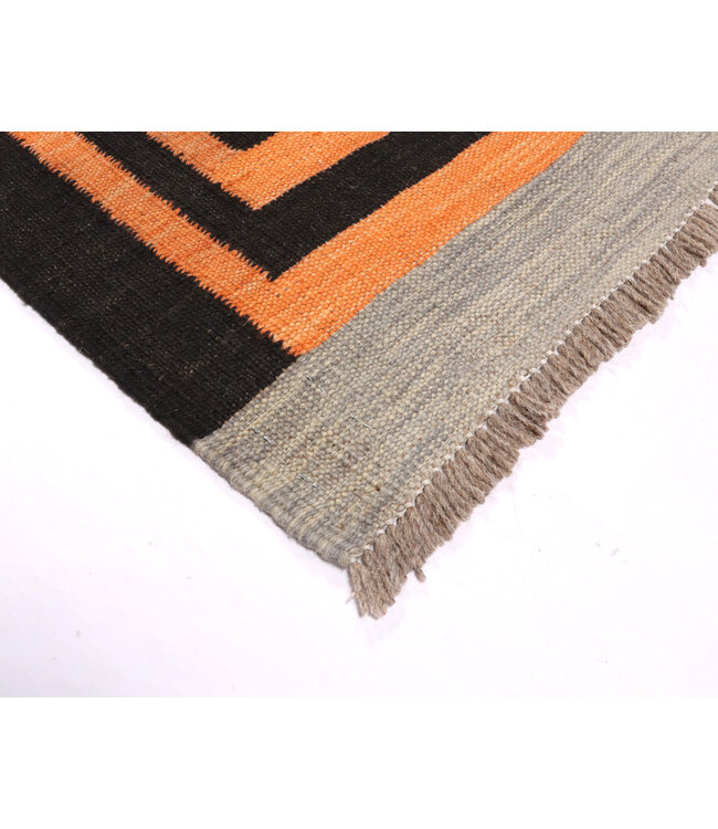 188x116 cm Handgewebter Moderner  Woll-Kelim-Teppich