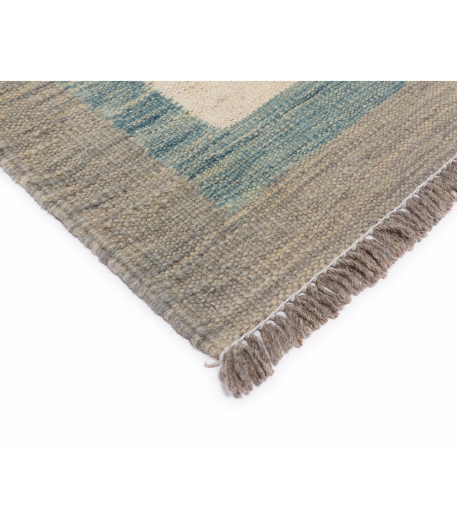 184x121 cm Handgewebter Moderner  Woll-Kelim-Teppich