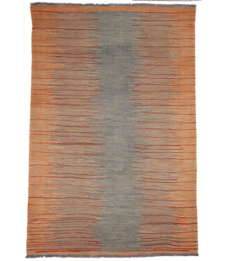 Kelimshop 184x124 cm Handgewebter Moderner Woll-Kelim-Teppich Kelimshop 184x124 cm Handgewebter Moderner Woll-Kelim-Teppich