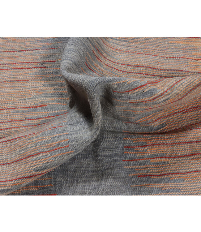 184x124 cm Handgewebter Moderner  Woll-Kelim-Teppich