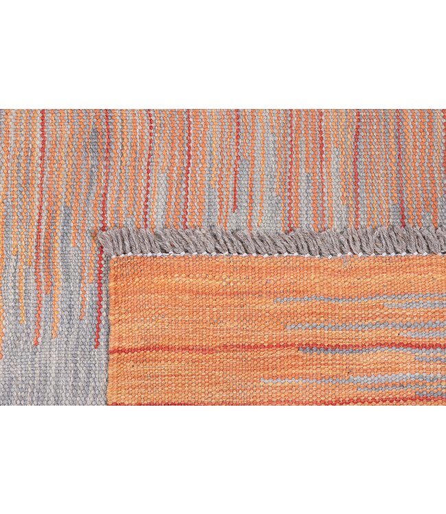 172x126 cm Handgeweven Moderne  Wollen Kelim Tapijt