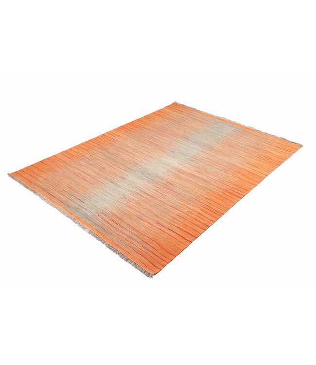 172x126 cm Handgeweven Moderne  Wollen Kelim Tapijt