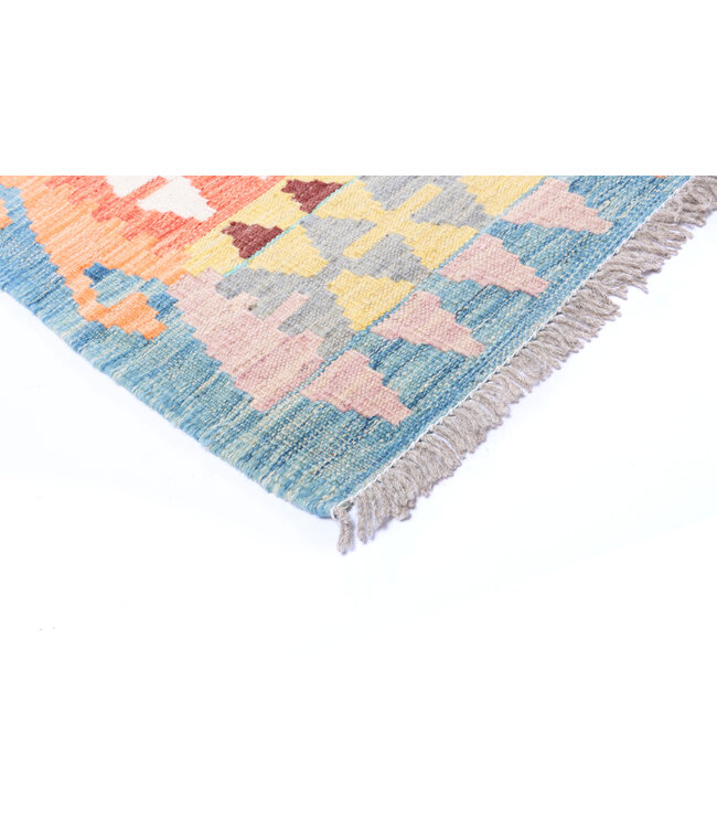 242x197 cm Handgewebter Traditioneller Kelim Teppich Woll