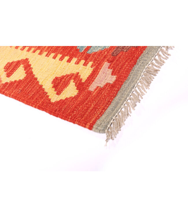 239x198 cm Handgewebter Traditioneller Kelim Teppich Woll