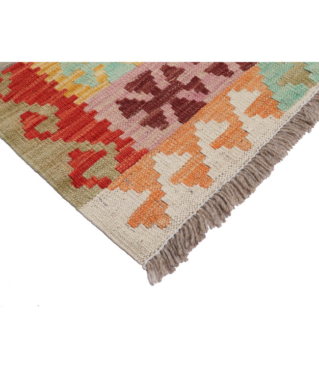 244x200 cm Handgewebter Traditioneller Kelim Teppich Woll