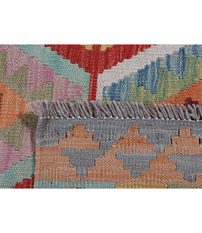 244x200 cm Handgewebter Traditioneller Kelim Teppich Woll