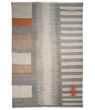 Kelimshop 297x200 cm Handgewebter Moderner Woll-Kelim-Teppich Kelimshop 297x200 cm Handgewebter Moderner Woll-Kelim-Teppich