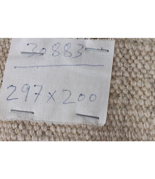 297x200 cm Handwoven Modern Red Wool Kilim Rug