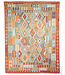Kelimshop 243x193 cm Handwoven Traditional Kelim Area Rug Wool Carpet