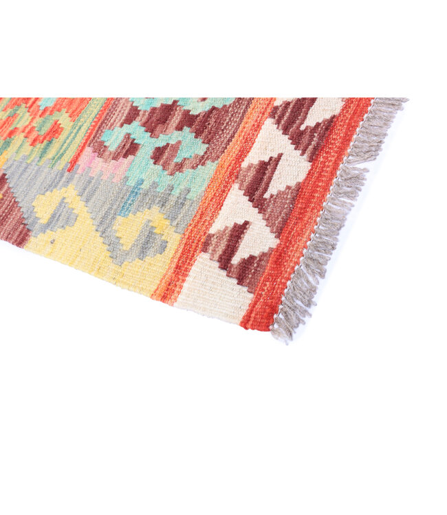 250x197 cm Handgeweven Traditionele Kelim Vloerkleed Wol Tapijt