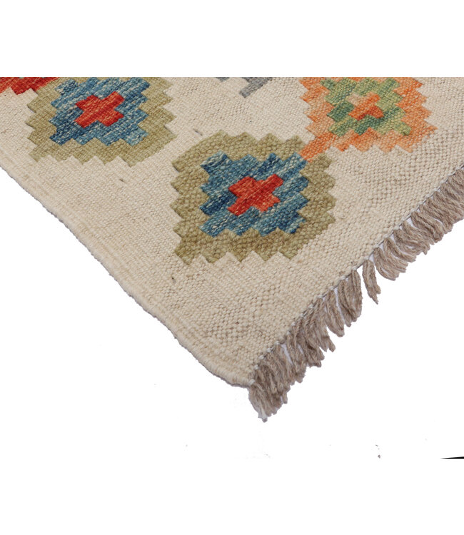 240x195 cm Handgewebter Traditioneller Kelim Teppich Woll