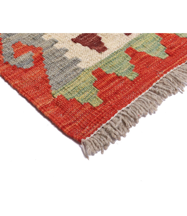 242x202 cm Handgewebter Traditioneller Kelim Teppich Woll