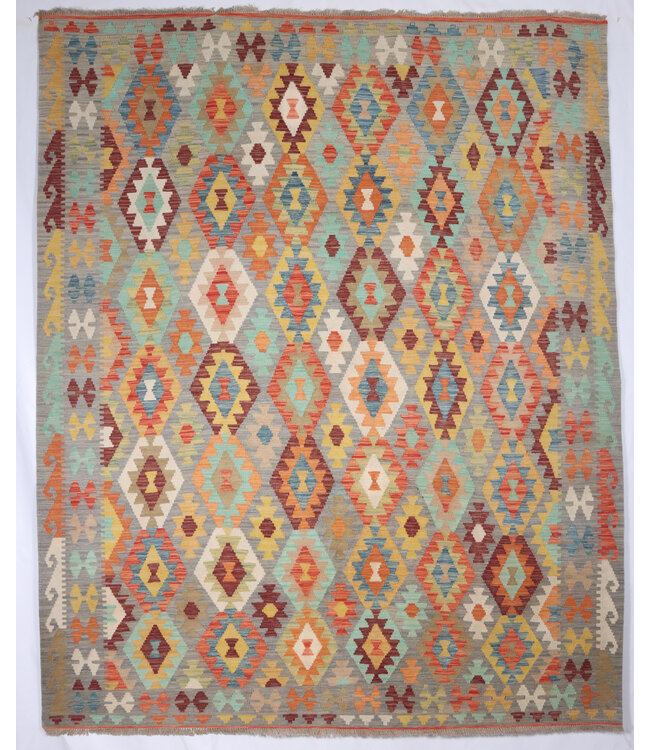 249x202 cm Handgewebter Traditioneller Kelim Teppich Woll