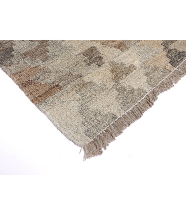 200x150 cm Handgeweven Natural Kelim Wol Tapijt