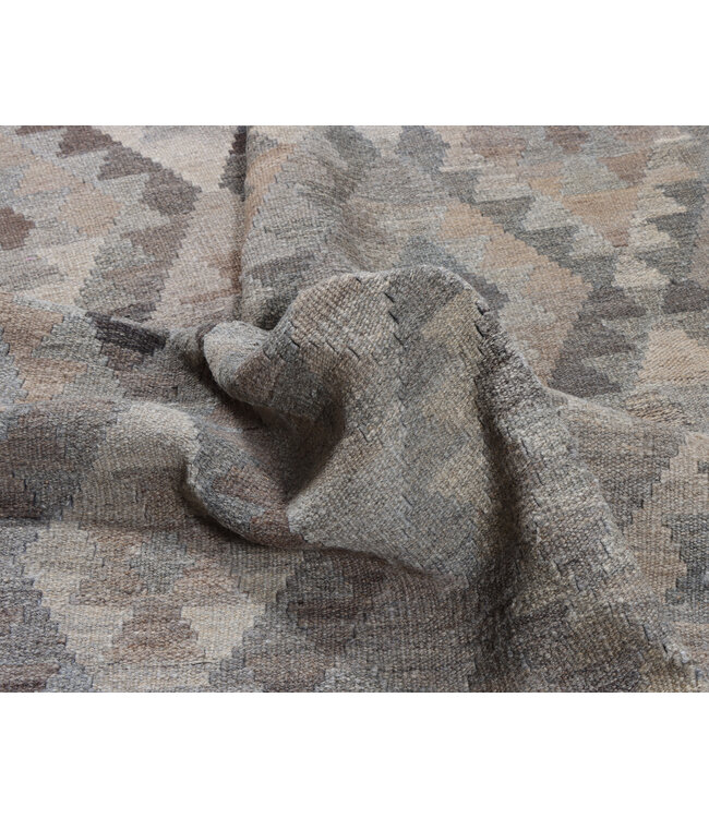 200x150 cm Handgeweven Natural Kelim Wol Tapijt