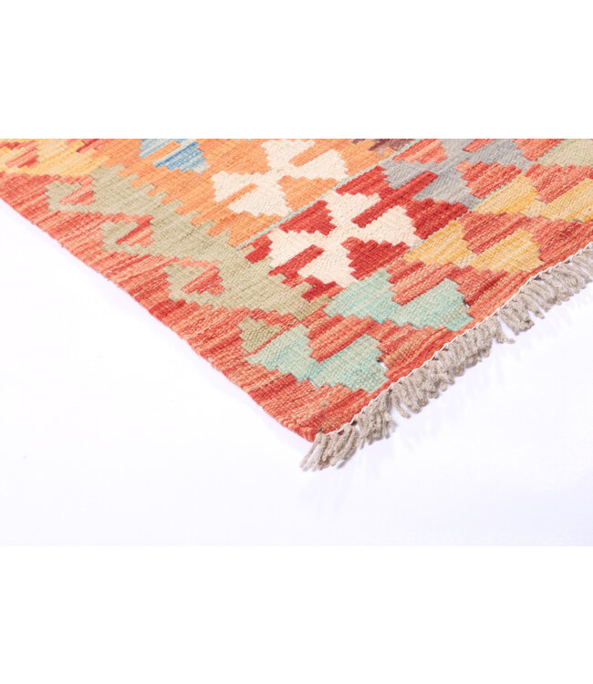 300x204 cm Handwoven Traditional Kelim Area Rug Wool Carpet