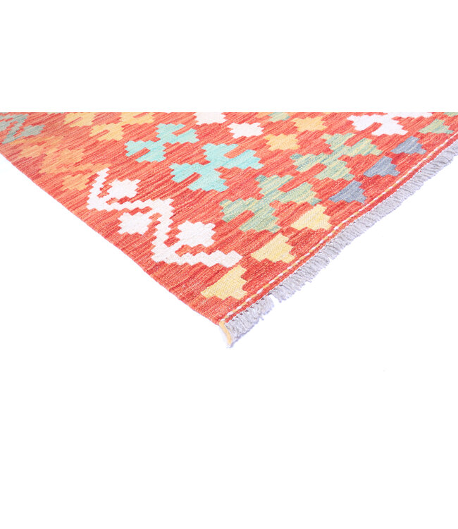 290x199 cm Handwoven Traditional Kelim Area Rug Wool Carpet