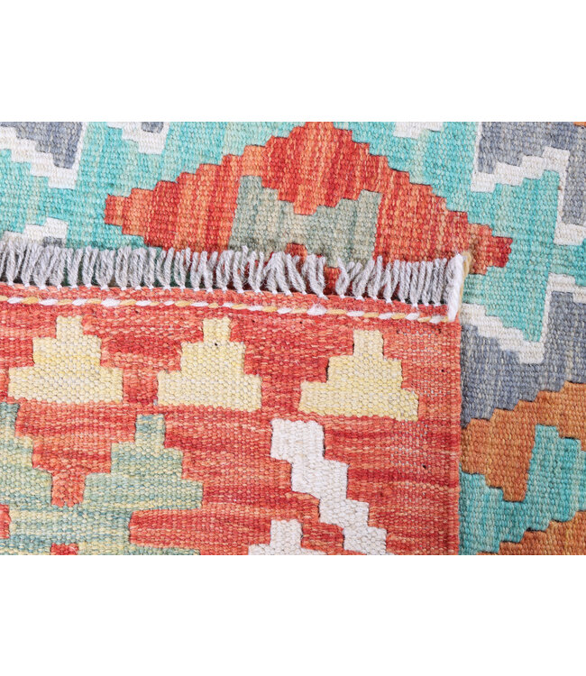 290x199 cm Handgewebter Traditioneller Kelim Teppich Woll