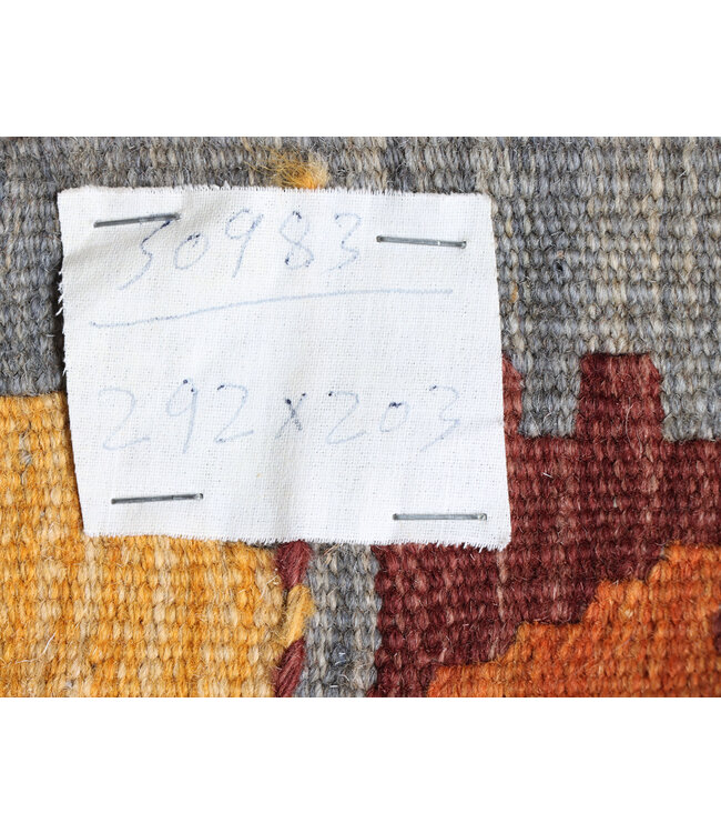 292x203 cm Handwoven Traditional Kelim Area Rug Wool Carpet