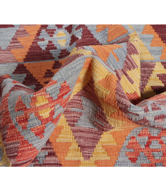 292x203 cm Handwoven Traditional Kelim Area Rug Wool Carpet