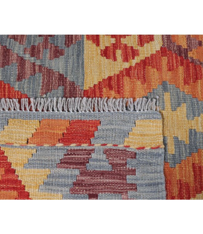 248x177 cm Handwoven Traditional Kelim Area Rug Wool Carpet