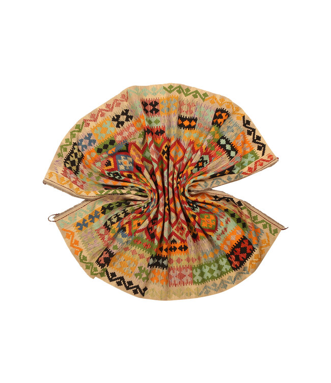 294x200cm Handgewebter Traditioneller Kelim Teppich Woll