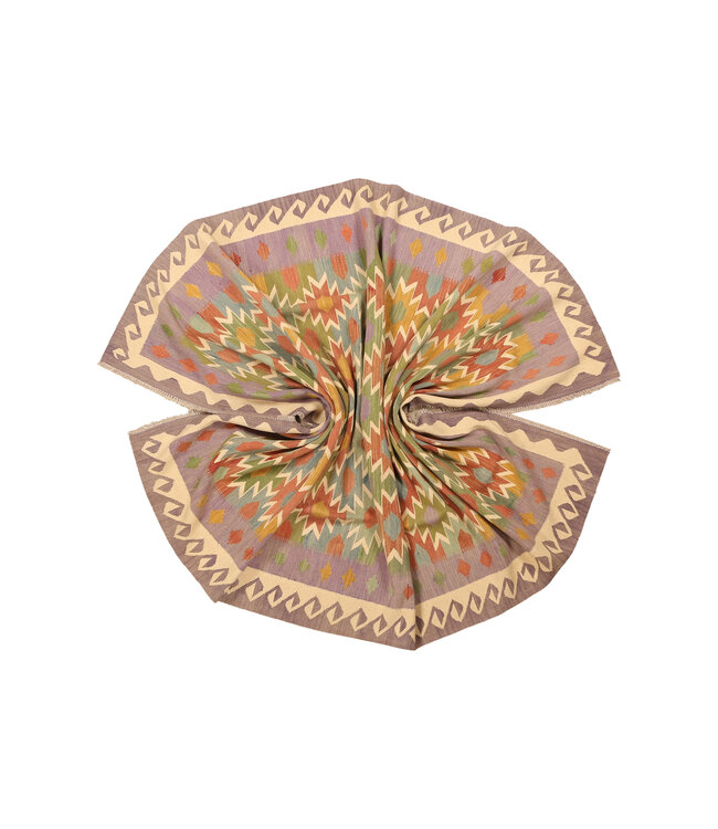 301x197cm Handgeweven Traditionele Kelim Vloerkleed Wol Tapijt