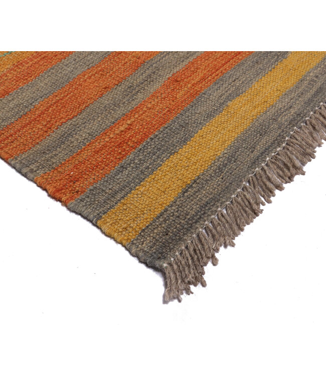 250x167 cm Handgewebter Moderner  Woll-Kelim-Teppich