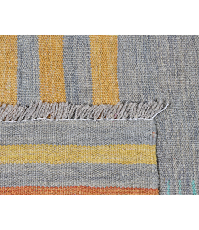 250x164 cm Handgewebter Moderner  Woll-Kelim-Teppich