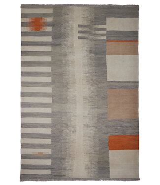 Kelimshop 249x171 cm Handgewebter Moderner Woll-Kelim-Teppich Kelimshop 249x171 cm Handgewebter Moderner Woll-Kelim-Teppich