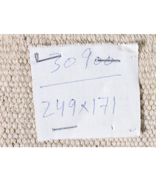 249x171 cm Handwoven Modern Red Wool Kilim Rug