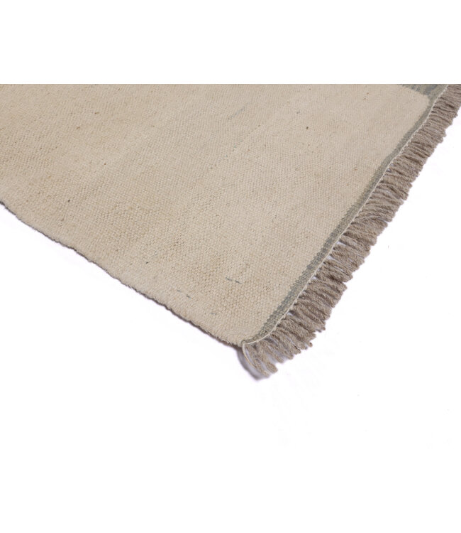 249x171 cm Handgewebter Moderner  Woll-Kelim-Teppich