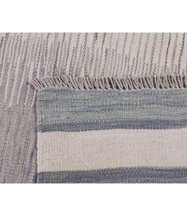 249x171 cm Handwoven Modern Red Wool Kilim Rug