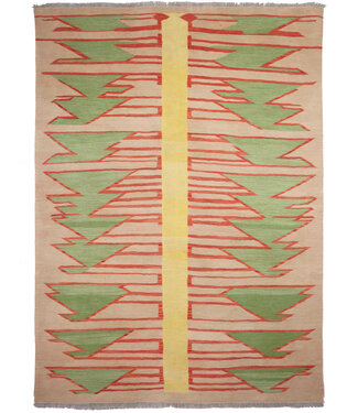 Kelimshop 237x170 cm Handgewebter Moderner Woll-Kelim-Teppich Kelimshop 237x170 cm Handgewebter Moderner Woll-Kelim-Teppich