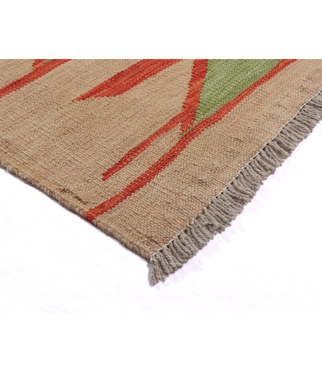 237x170 cm Handgewebter Moderner  Woll-Kelim-Teppich