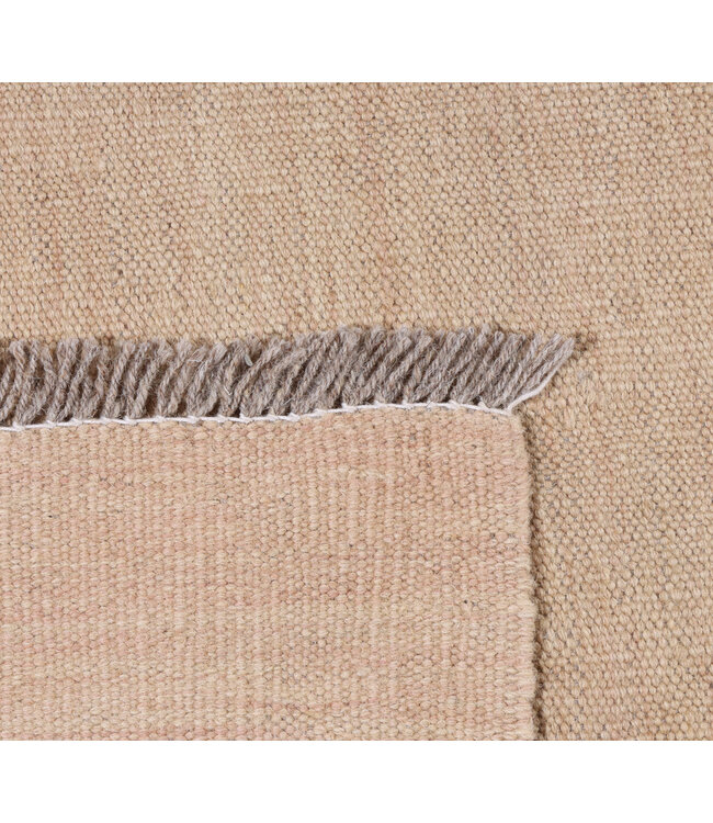 242x173 cm Handwoven Modern Red Wool Kilim Rug