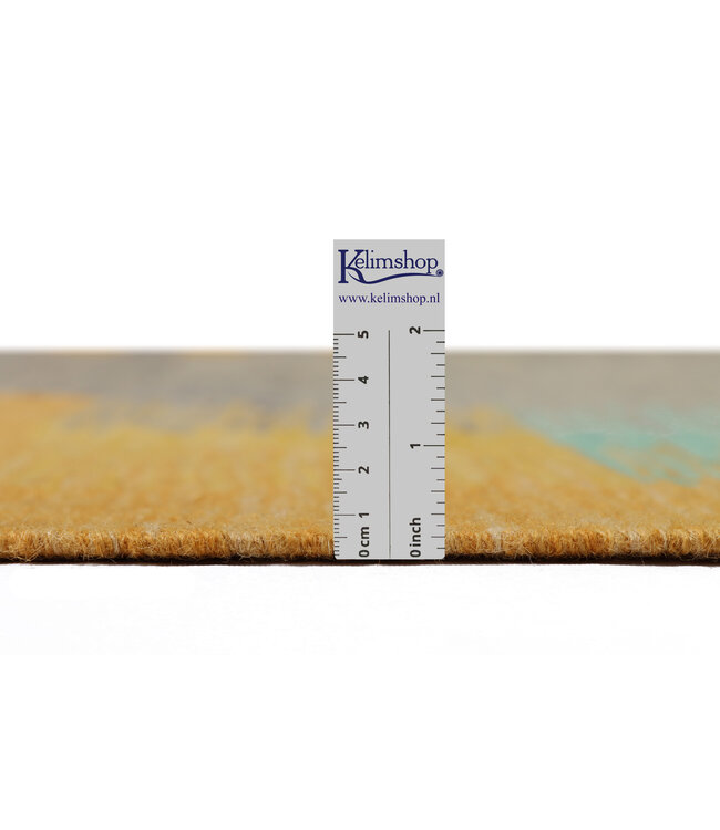 248x166 cm Handgewebter Moderner  Woll-Kelim-Teppic