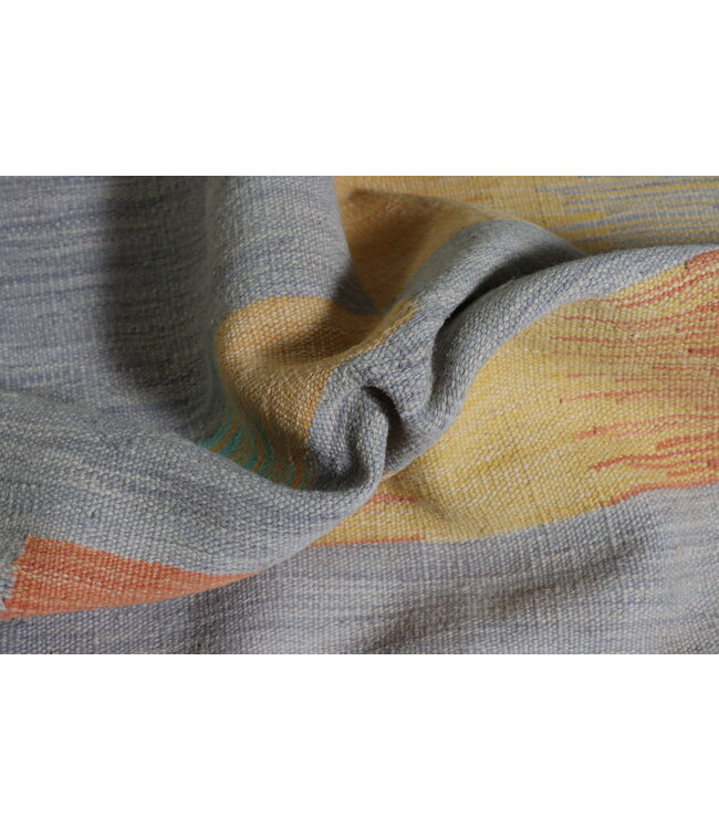 248x166 cm Handgewebter Moderner  Woll-Kelim-Teppic