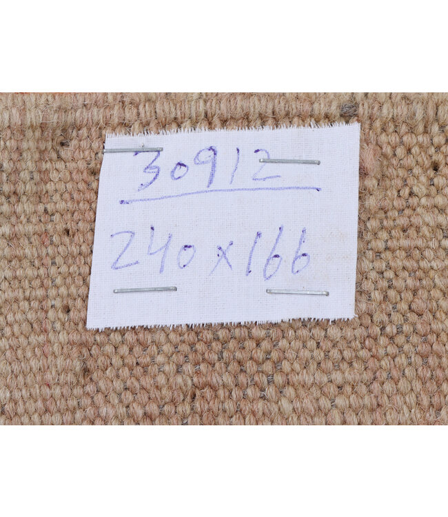 240x166 cm Handgewebter Moderner  Woll-Kelim-Teppich