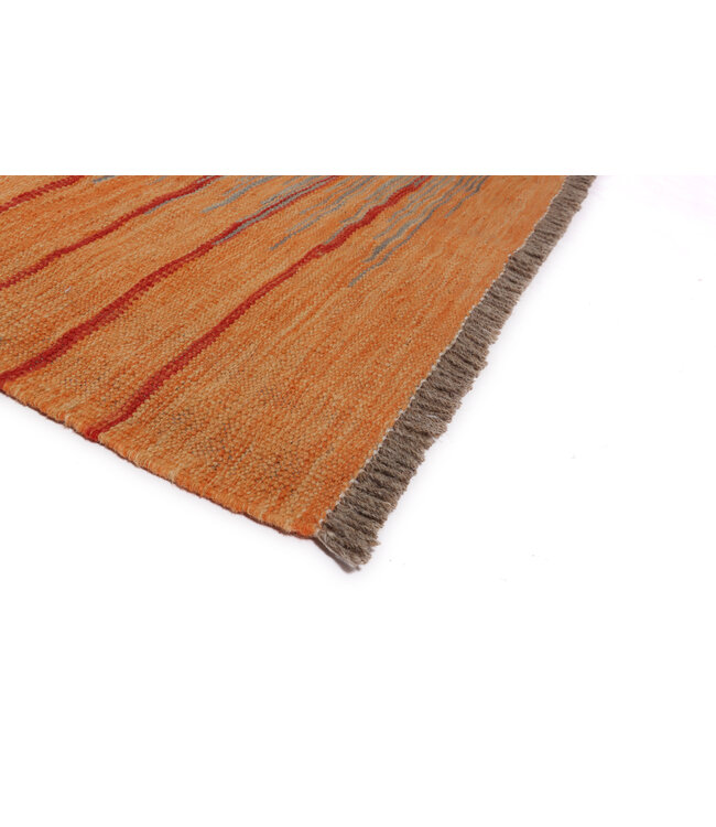 236x173 cm Handgewebter Moderner  Woll-Kelim-Teppich