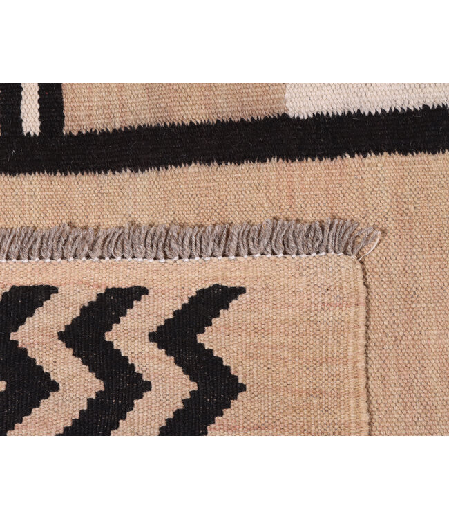 201x149 cm Handgewebter Moderner  Woll-Kelim-Teppich