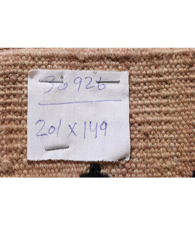 201x149 cm Handgewebter Moderner  Woll-Kelim-Teppich