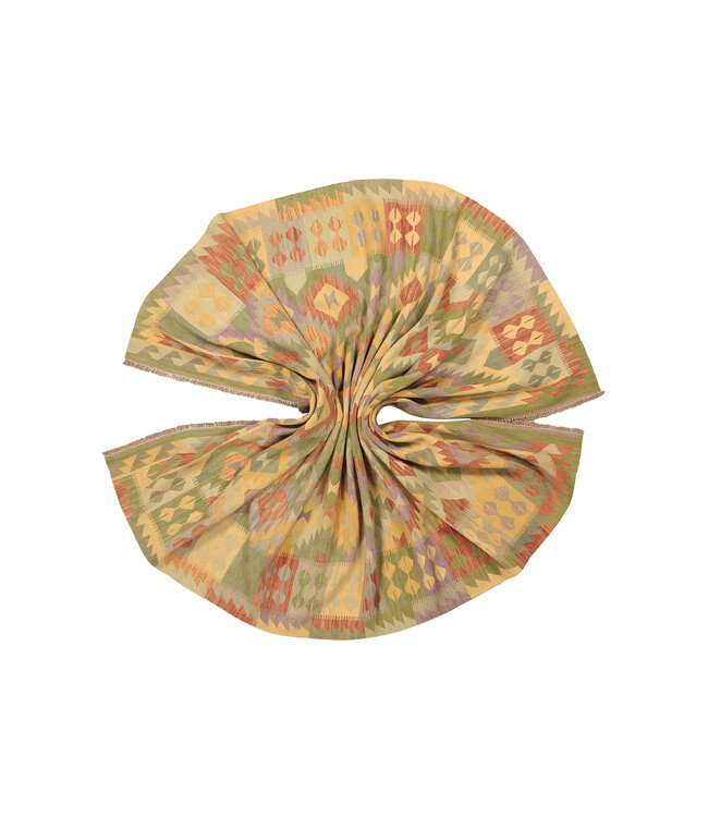 294x200cm Handwoven Traditional Kelim Area Rug Wool Carpet