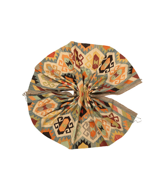 293x195cm Handgewebter Traditioneller Kelim Teppich Woll