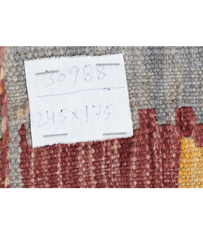 245x175 cm Handgewebter Traditioneller Kelim Teppich Woll