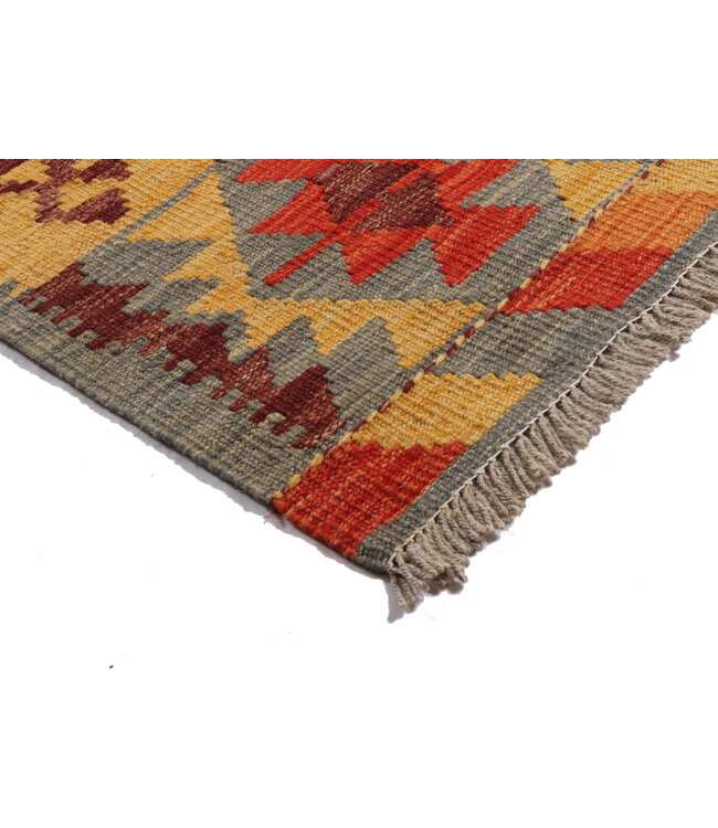 240x176cm Handgewebter Traditioneller Kelim Teppich Woll