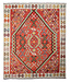 Kelimshop 242x200 cm Handgewebter Traditioneller Kelim Teppich Woll