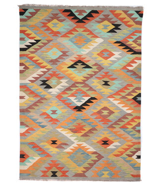 Kelimshop 244x171 cm Handgeweven Traditionele Kelim Vloerkleed Wol Tapijt Kelimshop 244x171 cm Handgeweven Traditionele Kelim Vloerkleed Wol Tapijt