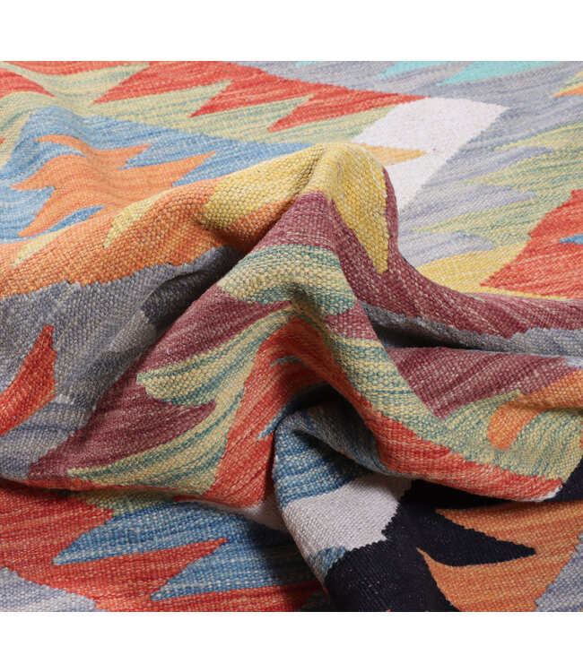 244x171 cm Handwoven Traditional Kelim Area Rug Wool Carpet